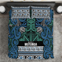 Aotearoa Iwi Ngati Mutunga Bedding Set Maori Wharenui House Tribal Pattern