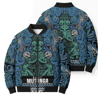 Aotearoa Iwi Ngati Mutunga Bomber Puffer Jacket Maori Wharenui House Tribal Pattern