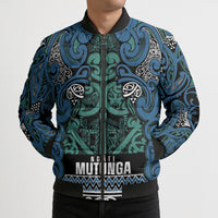 Aotearoa Iwi Ngati Mutunga Bomber Puffer Jacket Maori Wharenui House Tribal Pattern