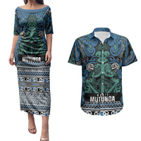 Aotearoa Iwi Ngati Mutunga Couples Matching Puletasi and Hawaiian Shirt Maori Wharenui House Tribal Pattern