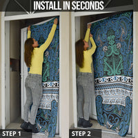 Aotearoa Iwi Ngati Mutunga Door Cover Maori Wharenui House Tribal Pattern