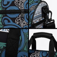 Aotearoa Iwi Ngati Mutunga Duffle Bag Maori Wharenui House Tribal Pattern
