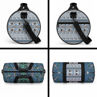 Aotearoa Iwi Ngati Mutunga Duffle Bag Maori Wharenui House Tribal Pattern