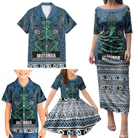 Aotearoa Iwi Ngati Mutunga Family Matching Puletasi and Hawaiian Shirt Maori Wharenui House Tribal Pattern