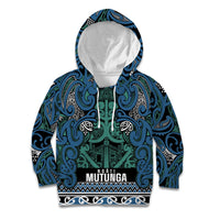 Aotearoa Iwi Ngati Mutunga Kid Hoodie Maori Wharenui House Tribal Pattern