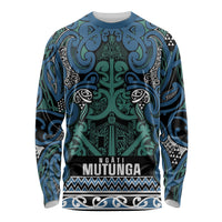 Aotearoa Iwi Ngati Mutunga Long Sleeve Shirt Maori Wharenui House Tribal Pattern