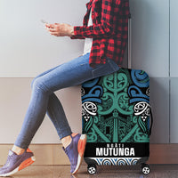 Aotearoa Iwi Ngati Mutunga Luggage Cover Maori Wharenui House Tribal Pattern