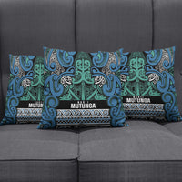 Aotearoa Iwi Ngati Mutunga Pillow Cover Maori Wharenui House Tribal Pattern