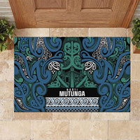 Aotearoa Iwi Ngati Mutunga Rubber Doormat Maori Wharenui House Tribal Pattern