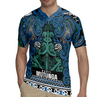 Aotearoa Iwi Ngati Mutunga Rugby Jersey Maori Wharenui House Tribal Pattern