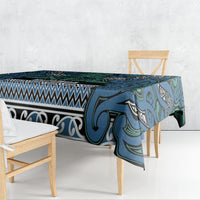 Aotearoa Iwi Ngati Mutunga Tablecloth Maori Wharenui House Tribal Pattern