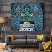 Aotearoa Iwi Ngati Mutunga Tapestry Maori Wharenui House Tribal Pattern