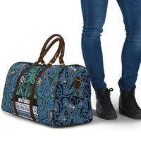 Aotearoa Iwi Ngati Mutunga Travel Bag Maori Wharenui House Tribal Pattern