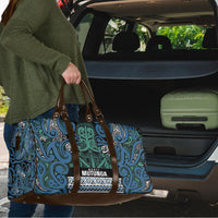 Aotearoa Iwi Ngati Mutunga Travel Bag Maori Wharenui House Tribal Pattern