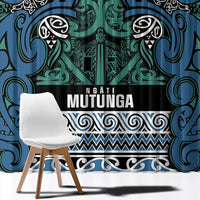 Aotearoa Iwi Ngati Mutunga Window Curtain Maori Wharenui House Tribal Pattern