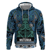 Aotearoa Iwi Ngati Mutunga Zip Hoodie Maori Wharenui House Tribal Pattern