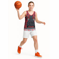 Aotearoa Iwi Te ati Awa Basketball Jersey Maori Wharenui House Tribal Pattern