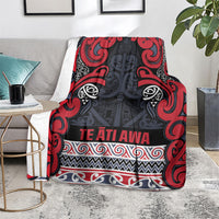 Aotearoa Iwi Te ati Awa Blanket Maori Wharenui House Tribal Pattern