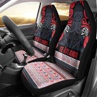 Aotearoa Iwi Te ati Awa Car Seat Cover Maori Wharenui House Tribal Pattern