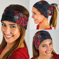 Aotearoa Iwi Te ati Awa Neck Gaiter Maori Wharenui House Tribal Pattern