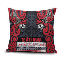 Aotearoa Iwi Te ati Awa Pillow Cover Maori Wharenui House Tribal Pattern