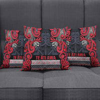 Aotearoa Iwi Te ati Awa Pillow Cover Maori Wharenui House Tribal Pattern