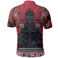 Aotearoa Iwi Te ati Awa Polo Shirt Maori Wharenui House Tribal Pattern