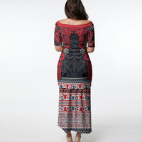 Aotearoa Iwi Te ati Awa Puletasi Maori Wharenui House Tribal Pattern