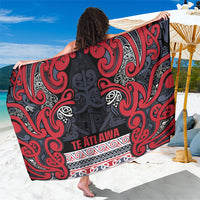 Aotearoa Iwi Te ati Awa Sarong Maori Wharenui House Tribal Pattern