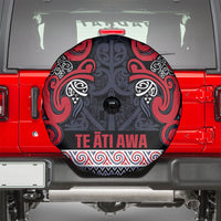 Aotearoa Iwi Te ati Awa Spare Tire Cover Maori Wharenui House Tribal Pattern