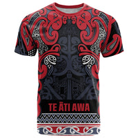 Aotearoa Iwi Te ati Awa T Shirt Maori Wharenui House Tribal Pattern