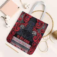 Aotearoa Iwi Te ati Awa Tote Bag Maori Wharenui House Tribal Pattern