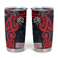 Aotearoa Iwi Te ati Awa Tumbler Cup Maori Wharenui House Tribal Pattern