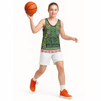 Aotearoa Iwi Ngati Maru Hauraki Basketball Jersey Maori Wharenui House Tribal Pattern