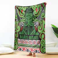Aotearoa Iwi Ngati Maru Hauraki Blanket Maori Wharenui House Tribal Pattern