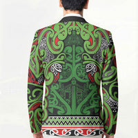 Aotearoa Iwi Ngati Maru Hauraki Blazer Maori Wharenui House Tribal Pattern