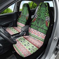 Aotearoa Iwi Ngati Maru Hauraki Car Seat Cover Maori Wharenui House Tribal Pattern