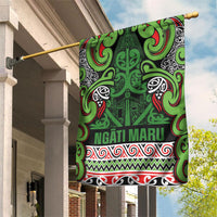 Aotearoa Iwi Ngati Maru Hauraki Garden Flag Maori Wharenui House Tribal Pattern
