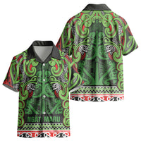 Aotearoa Iwi Ngati Maru Hauraki Kid Hawaiian Shirt Maori Wharenui House Tribal Pattern