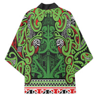 Aotearoa Iwi Ngati Maru Hauraki Kimono Maori Wharenui House Tribal Pattern
