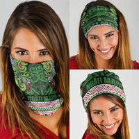 Aotearoa Iwi Ngati Maru Hauraki Neck Gaiter Maori Wharenui House Tribal Pattern