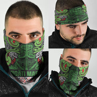 Aotearoa Iwi Ngati Maru Hauraki Neck Gaiter Maori Wharenui House Tribal Pattern
