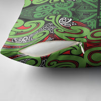 Aotearoa Iwi Ngati Maru Hauraki Pillow Cover Maori Wharenui House Tribal Pattern