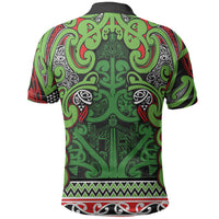 Aotearoa Iwi Ngati Maru Hauraki Polo Shirt Maori Wharenui House Tribal Pattern