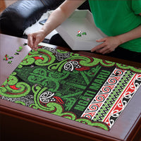 Aotearoa Iwi Ngati Maru Hauraki Puzzle Maori Wharenui House Tribal Pattern