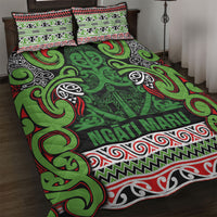 Aotearoa Iwi Ngati Maru Hauraki Quilt Bed Set Maori Wharenui House Tribal Pattern