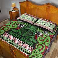 Aotearoa Iwi Ngati Maru Hauraki Quilt Bed Set Maori Wharenui House Tribal Pattern