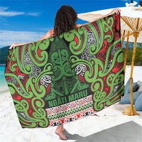 Aotearoa Iwi Ngati Maru Hauraki Sarong Maori Wharenui House Tribal Pattern