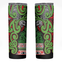 Aotearoa Iwi Ngati Maru Hauraki Skinny Tumbler Maori Wharenui House Tribal Pattern