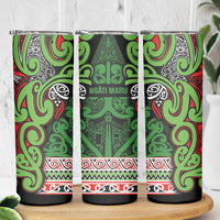 Aotearoa Iwi Ngati Maru Hauraki Skinny Tumbler Maori Wharenui House Tribal Pattern